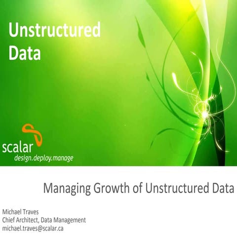 Scalar unstructured data april 28, 2010