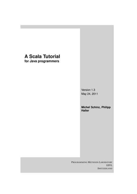 Scala tutorial