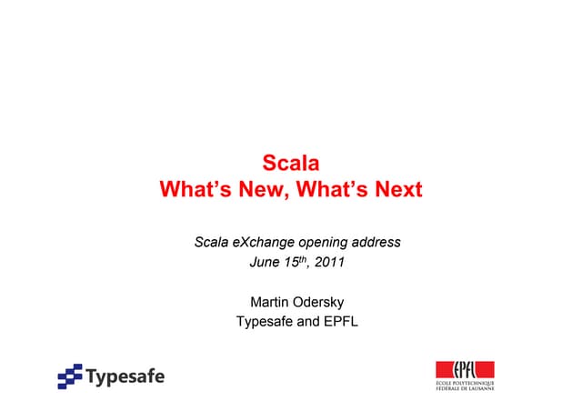 Scala eXchange opening