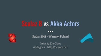 Scalaz 8 vs Akka Actors
