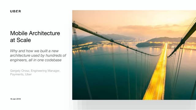 Mobile Architecture at Scale