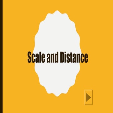 Scale and distance