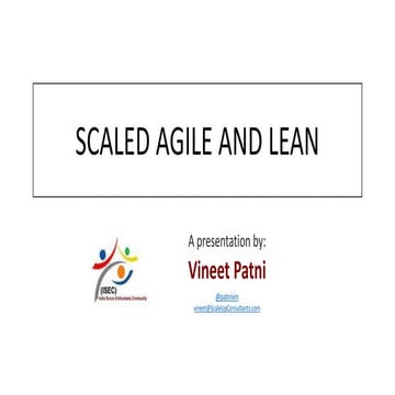 Scaled Agile and Lean
