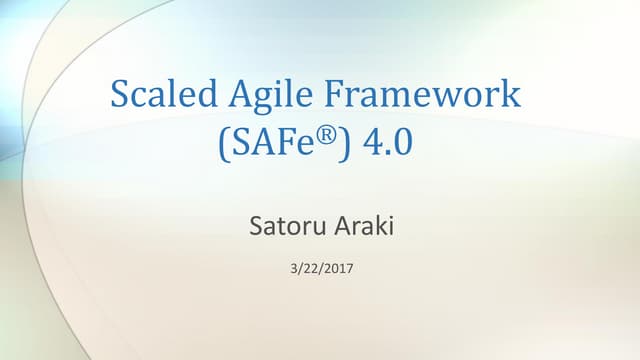 SAFe-Agilist Zertifikatsfragen