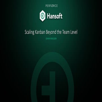Scale Kanban Beyond Team Level 