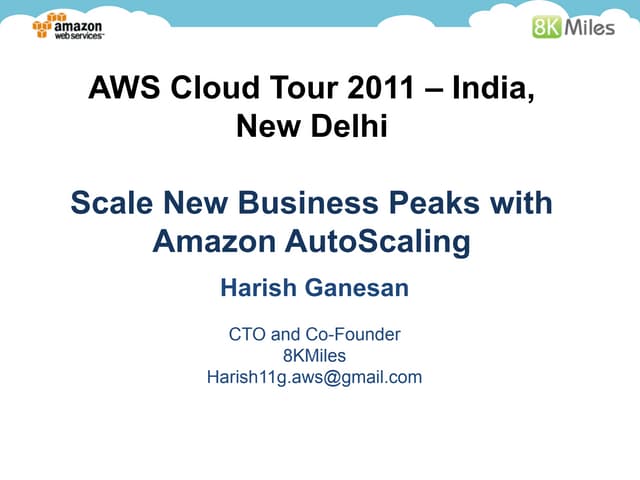Scale new business peaks with Amazon auto scaling