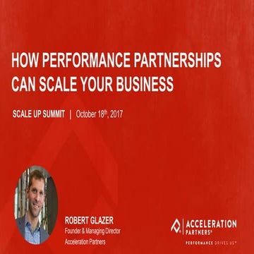 How Performance Partnerships Can Scale Your Business