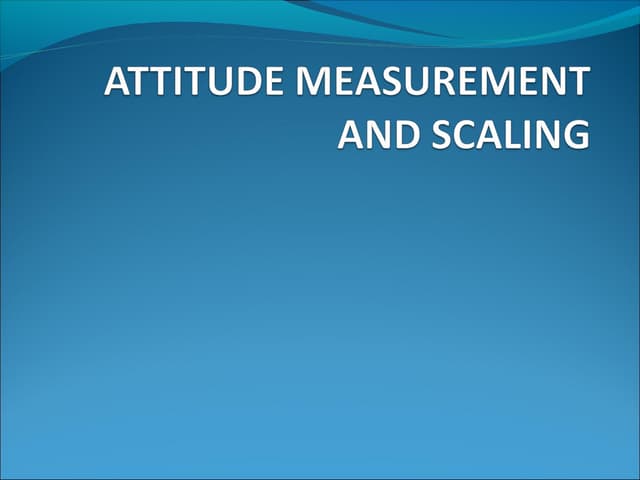 Scaling