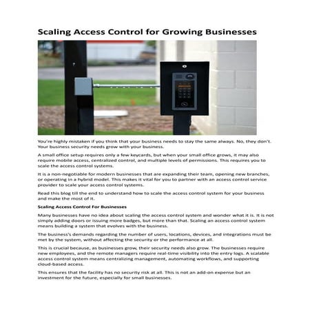 Importance of Access Control Systems for Business Security.pdf