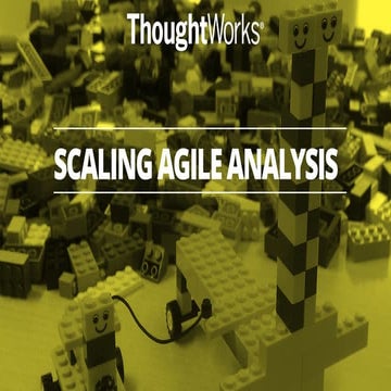 Scaling agile analysis