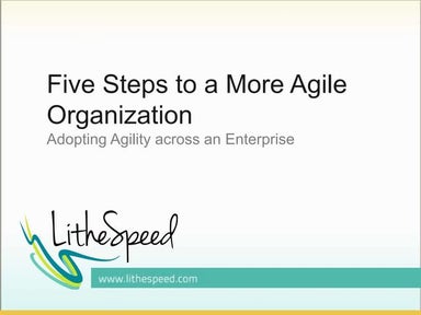 Five Steps to a More Agile Organization