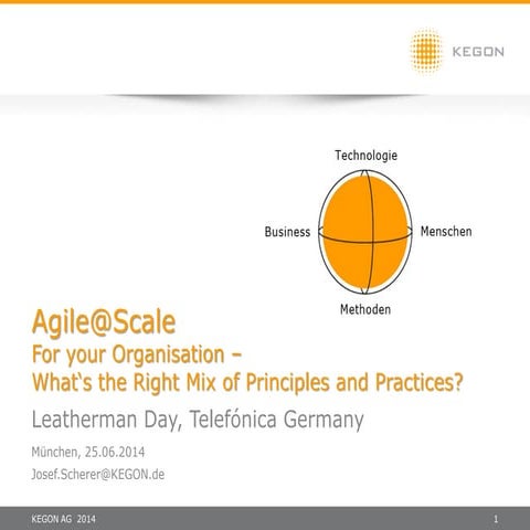 Scaling agile Principles and Practices