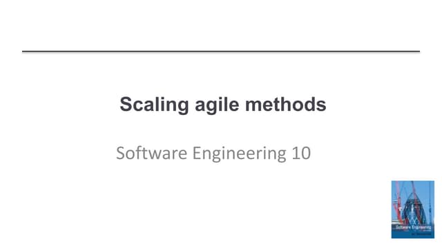 Scaling agile