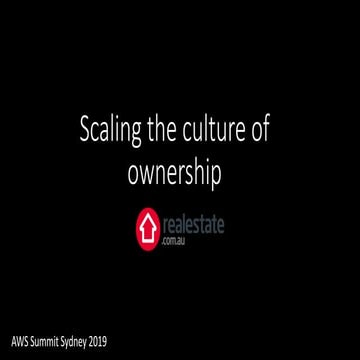 Scaling the culture of ownership at realestate.com.au