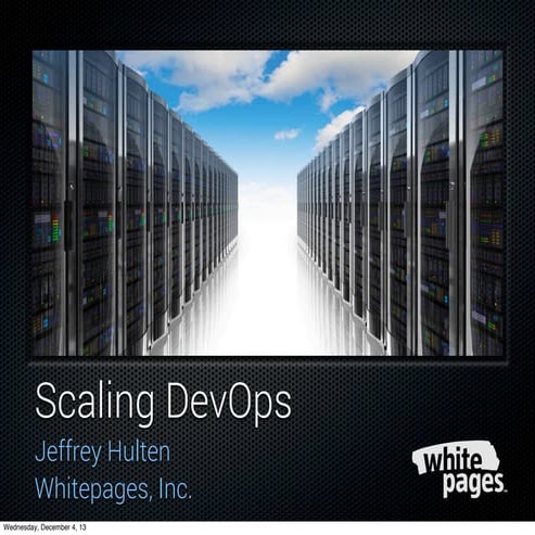 Scaling DevOps