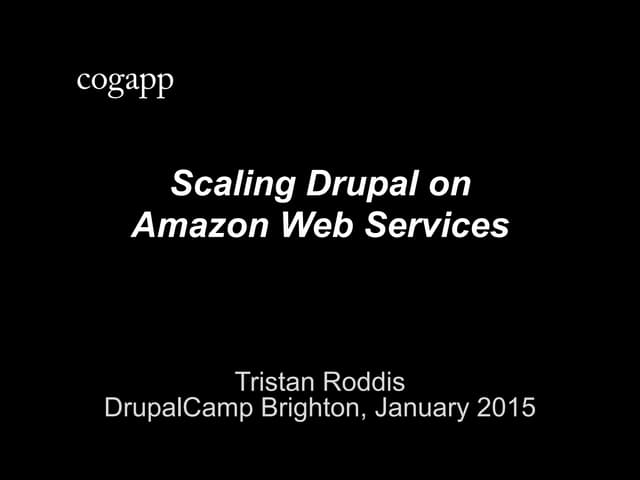 Scaling drupal on amazon web services dr