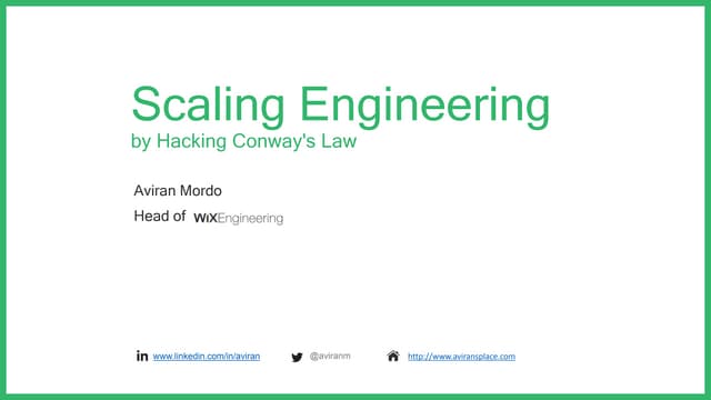 Scaling Wix engineering 