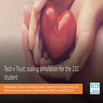 Tech v Trust: scaling simulation for the 21C student