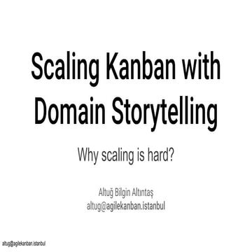 Scaling Kanban with Domain StoryTelling 