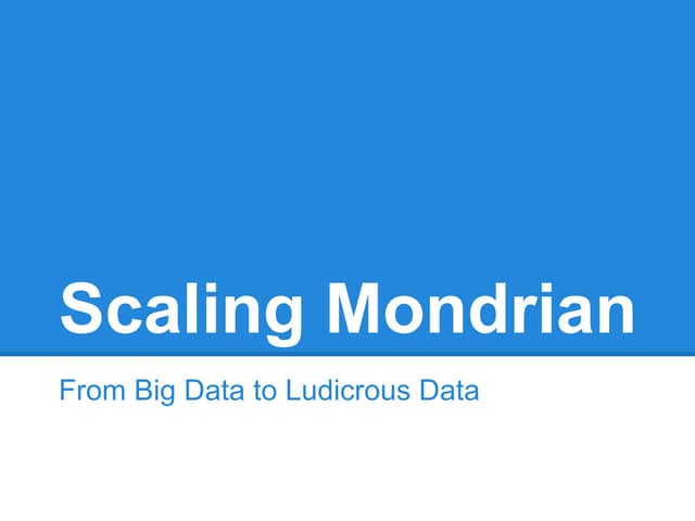 Scaling mondrian