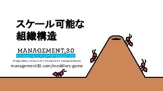 Management 3.0 スケール可能な組織構造