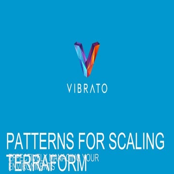 Scaling terraform environments   infracoders sydney 30 nov 2017