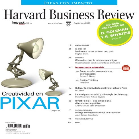 Scaling Up Innovation, L.America Edition, Harvard Business Review, In Spanish