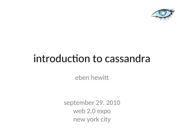 Scaling Web Applications with Cassandra Presentation (1).ppt