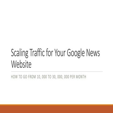 Scaling Your News Site to 30 Million Page Views
