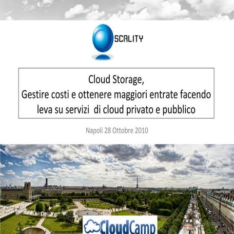 Cloud Storage, Gestire i propri costi facendo leva sui servizi di cloud priva...