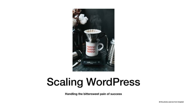 WordPress At Scale. WordCamp Dhaka 2019