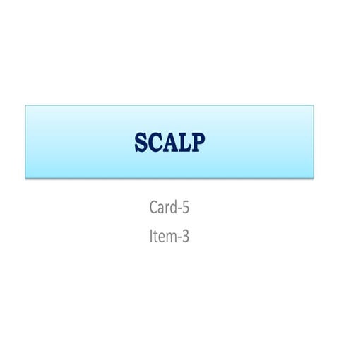 Anatomy of the Scalp