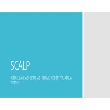 scalp anatomy -layers and applied aspects
