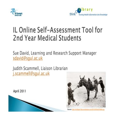 Scammell & David - IL Online Self-Assessment Tool for 2nd Year Medical Students