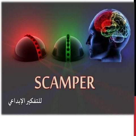 Scamper  سكامبر التفكير الابداعي
