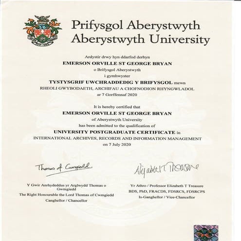 International Archives and Records and Information Management