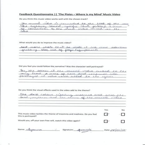 Audience Feedback 01