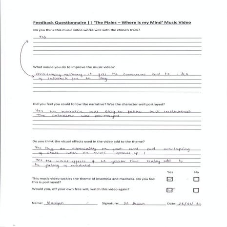 Audience Feedback 03