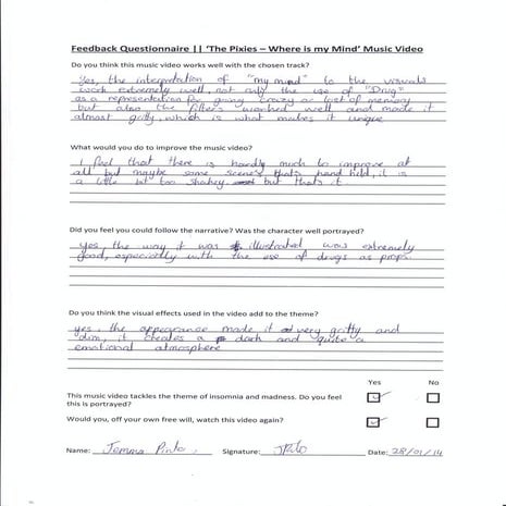 Audience Feedback 04