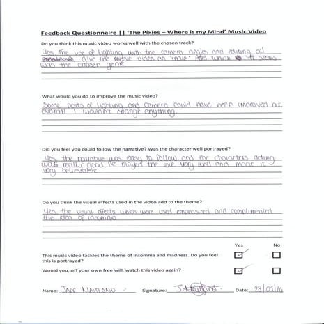 Audience Feedback 06