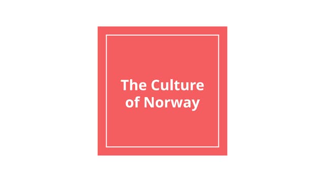 Scandinavian Culture and geographic data