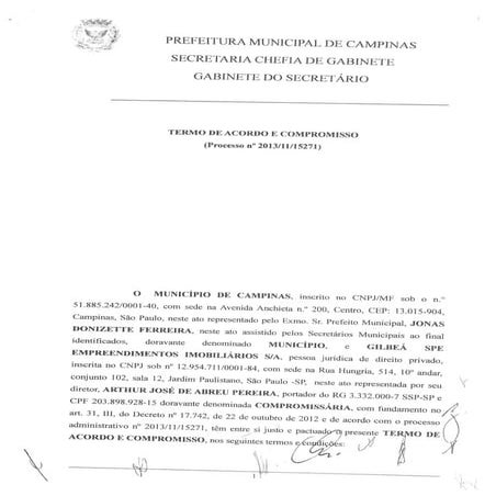 TAC Gilbéa/prefeitura Campinas