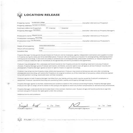 Los Hermanos-Location Permission Release