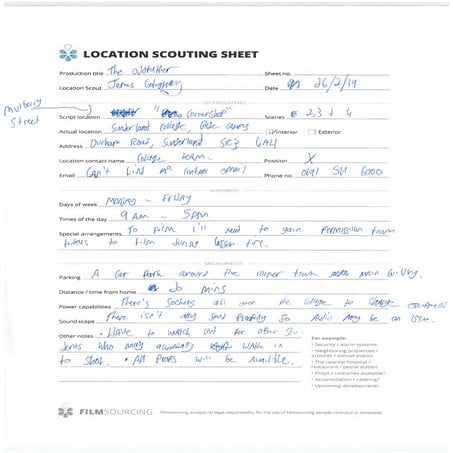 Risk assessment form | PPTX