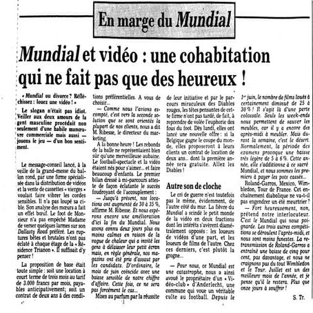 Mundial et vidéo: une cohabitation qui ne fait pas que des heureux