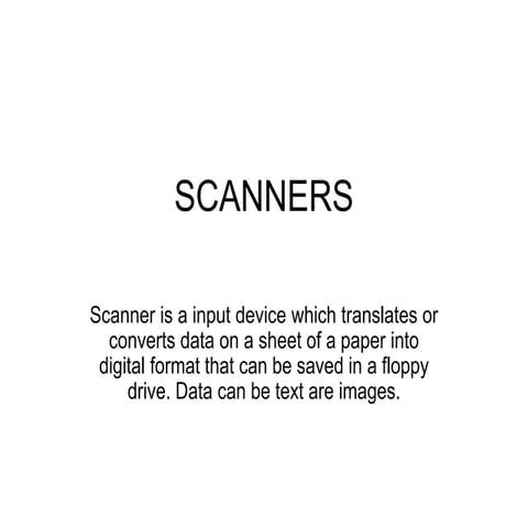 Scanners