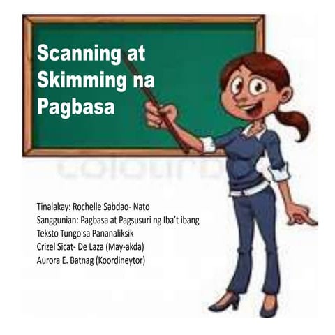 Scanning at skimming na pagbasa