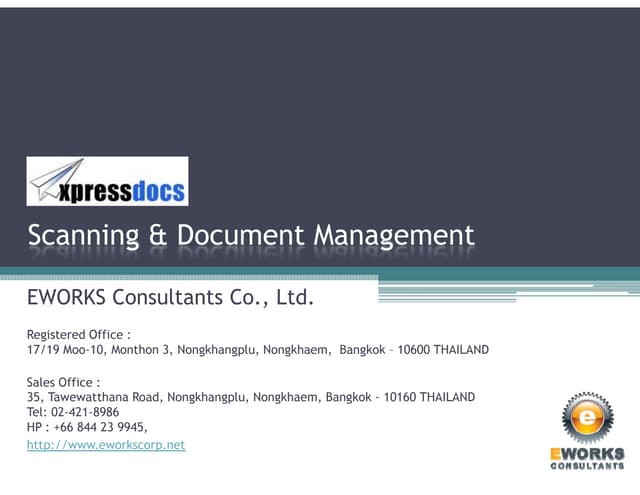 Scanning & document management
