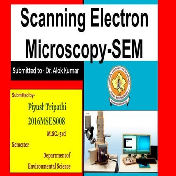 Scanning electron microscopy-SEM