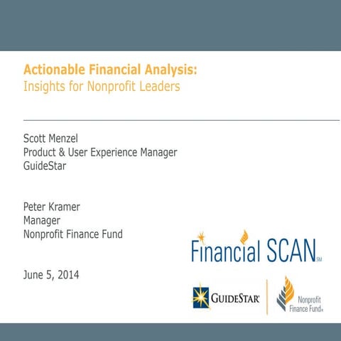 Actionable Financial Analysis: Insights for Nonprofit Leaders